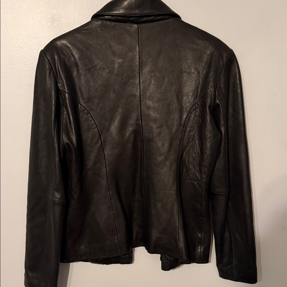 Y2K Jones New York Classic Black Leather Jacket - Picture 8 of 10